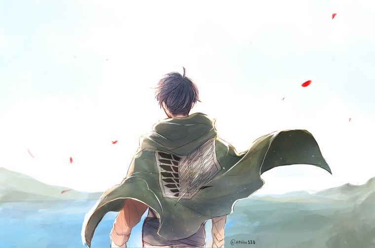 Атака титанов грустные арты