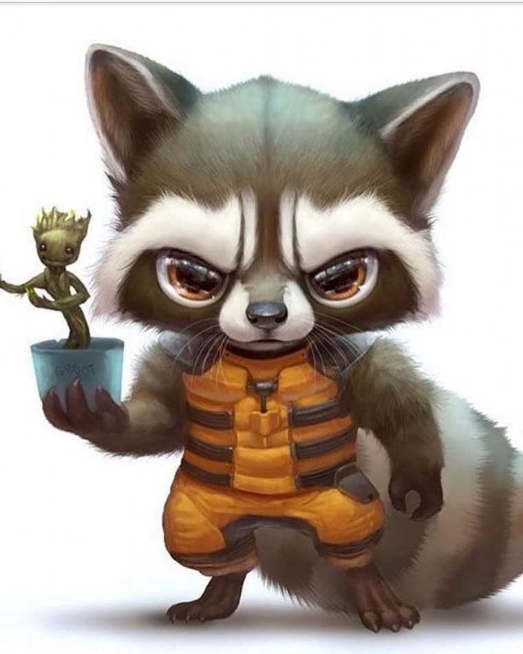 Реактивный енот Стражи Галактики