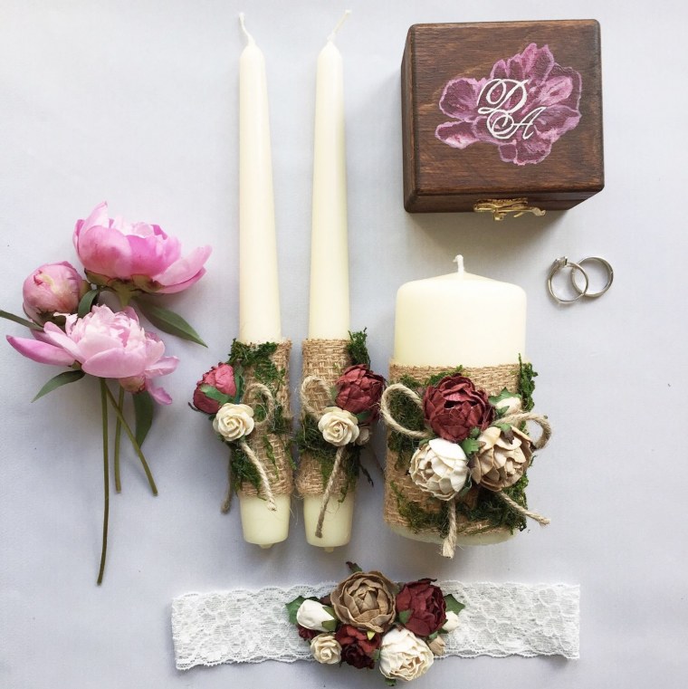 Свечи на свадьбу для семейного очага
