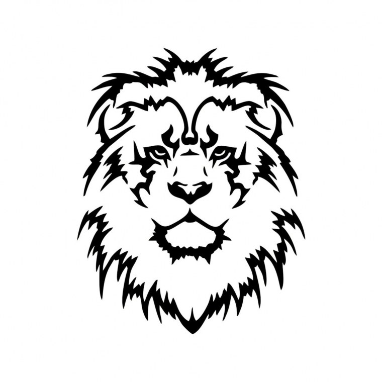 Лев рисунок