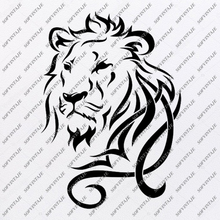 Наклейка Лев с короной