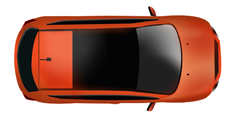 Машина вид сверху