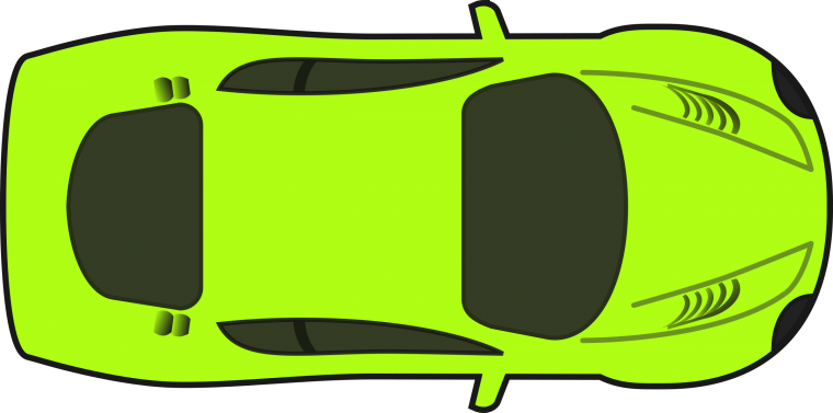 Мультяшная машина сверху