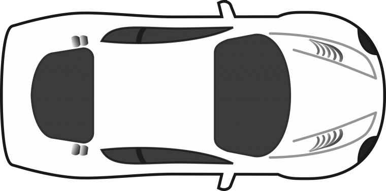 Мультяшная машина сверху