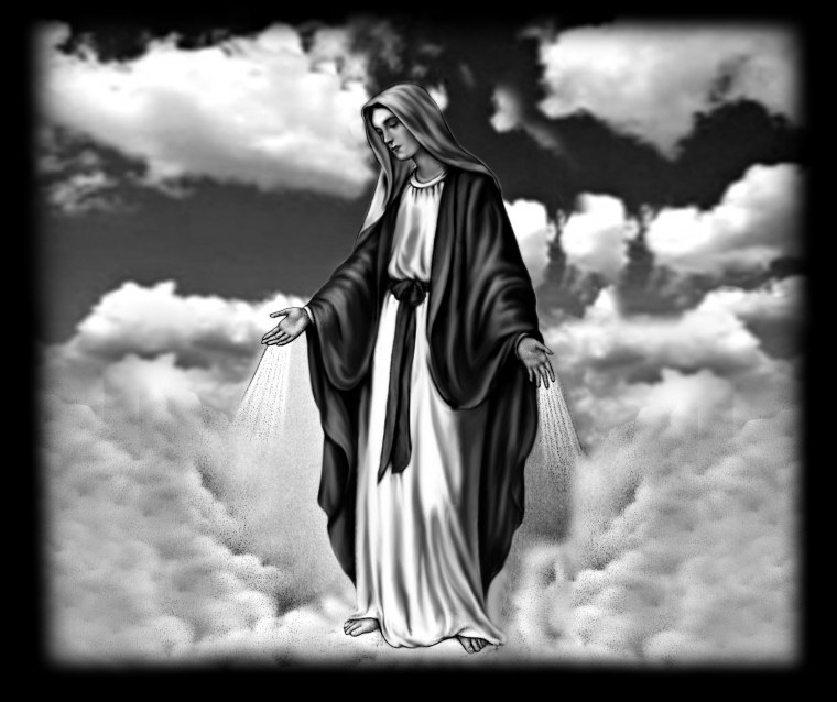 Иисус в облаках на памятник