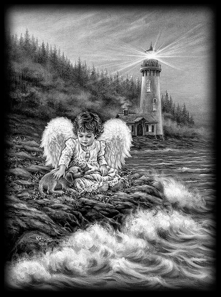 Памятник с ликом ангела