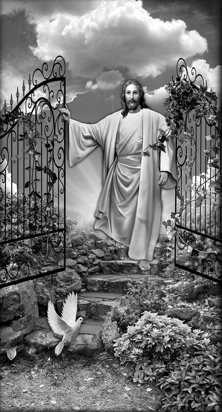 Ангелы на памятниках с обратной стороны