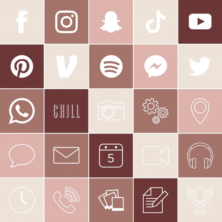 Значок Инстаграм розовый