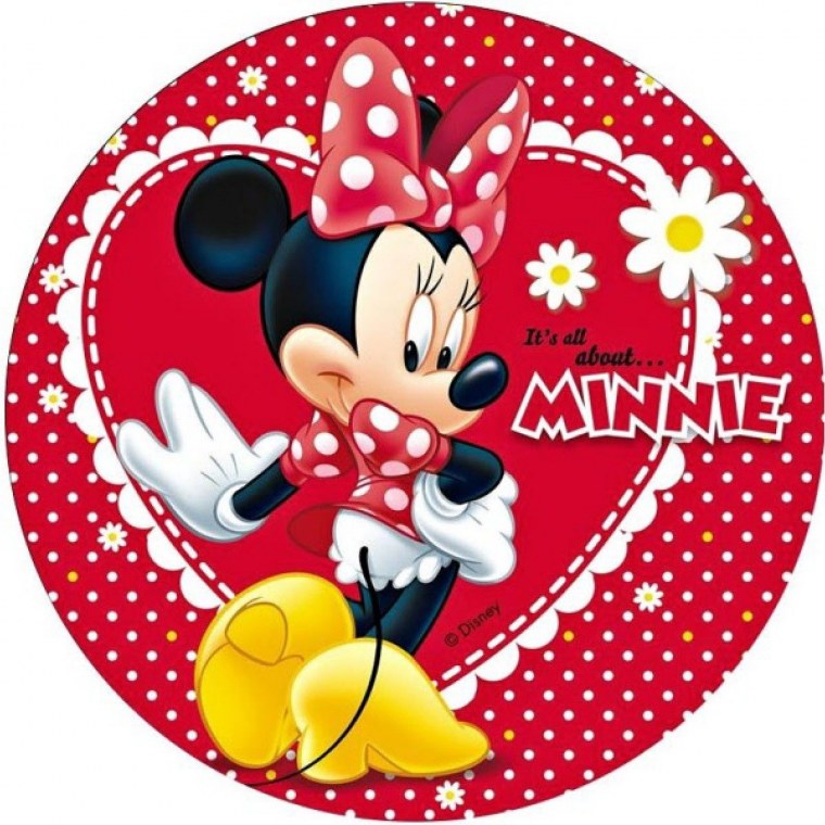 Минни Маус круглая