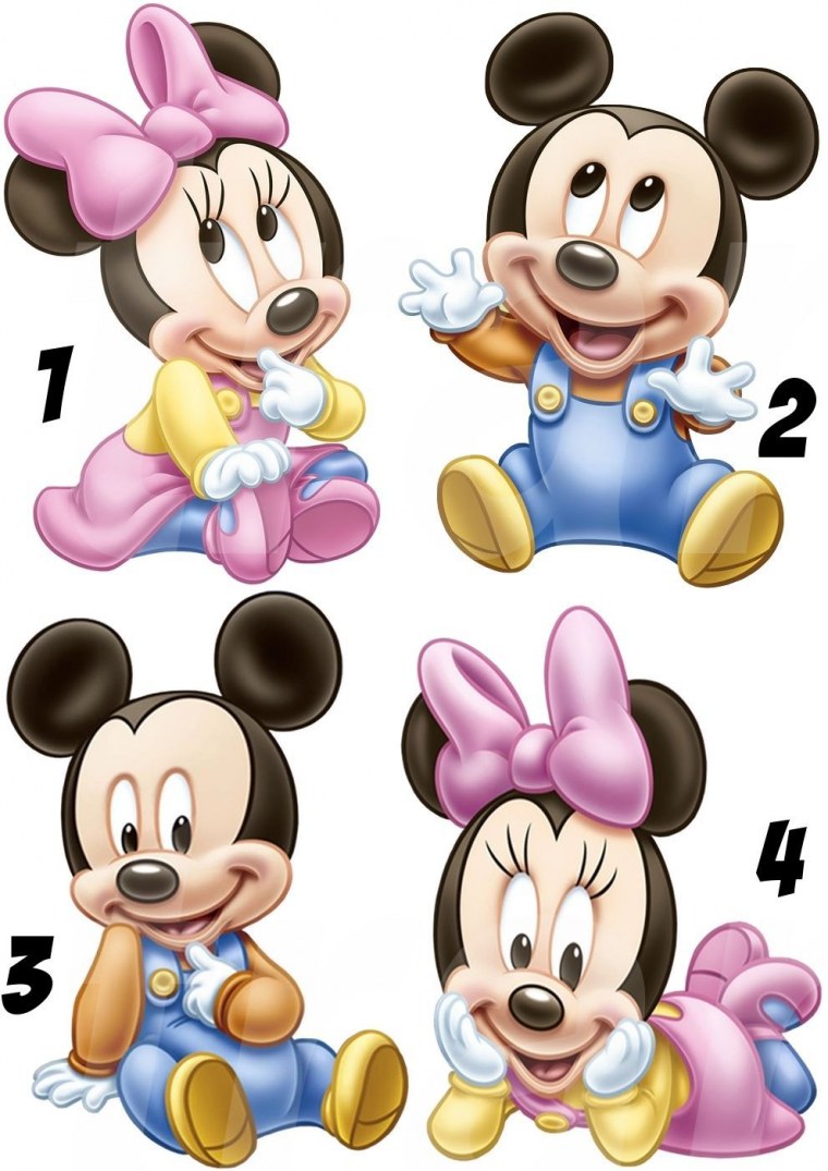 Микки Маус и Минни Маус для печати на сахарной бумаге