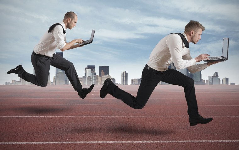 Бизнесмен на старте