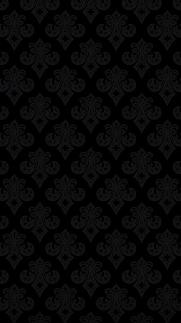 Черный фон с узорами