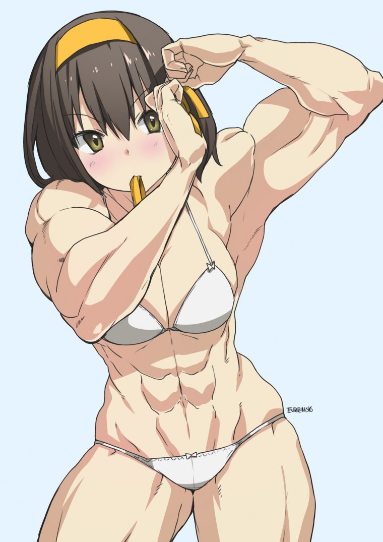 Анимэ накачанные девушки