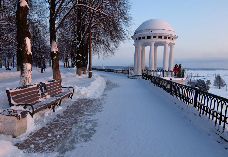 Река Волга Ярославль