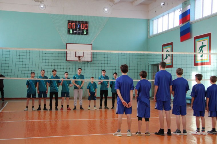 Секция по волейболу в школе для девочек