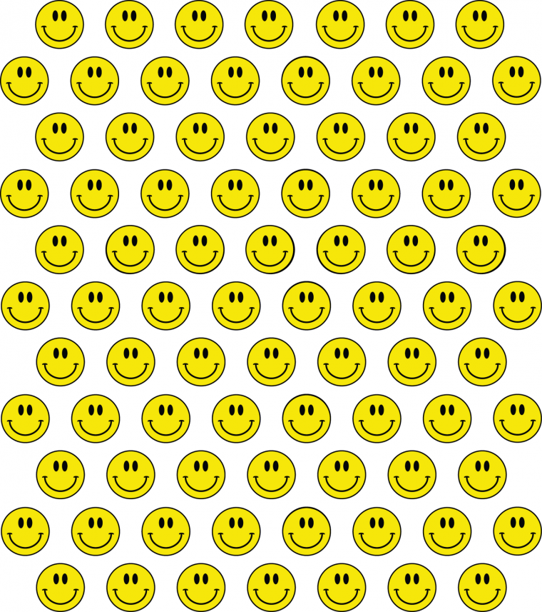 Смайлики много на одном листе