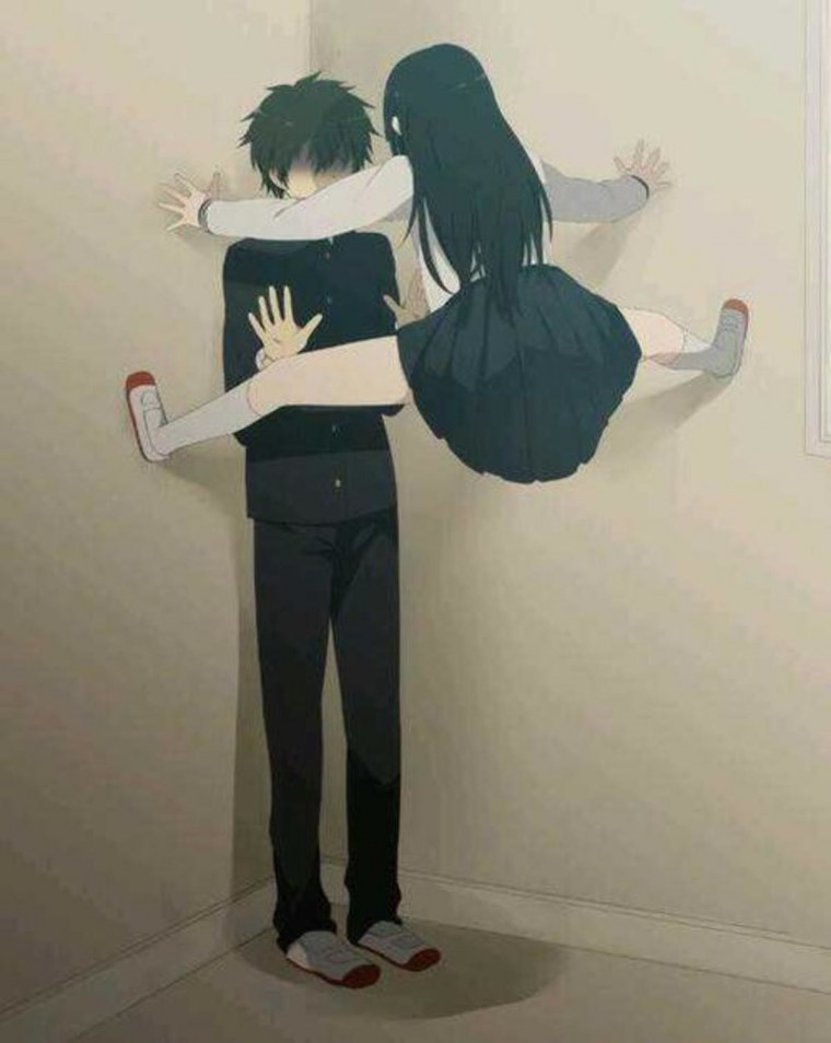 Прижал девушку к стенке аниме