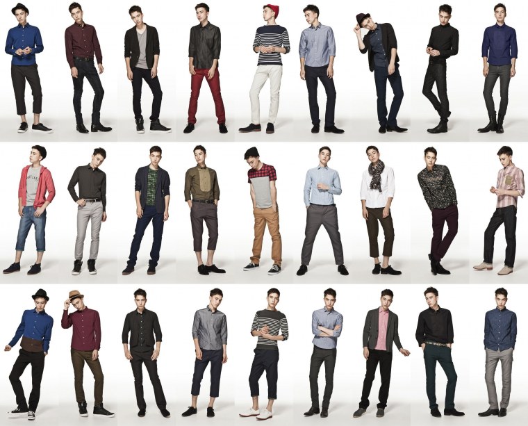 Люди в разных позах