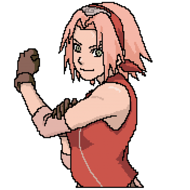 Рисунки по клеточкам Наруто