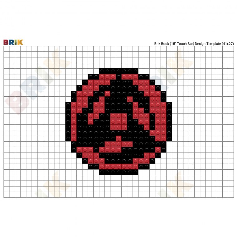 Пиксельный дракон 10 на 10