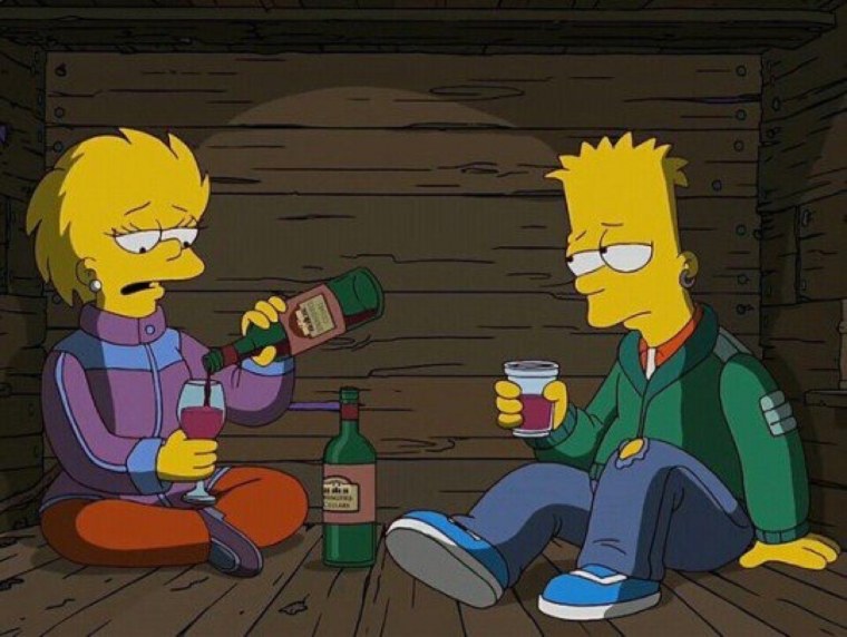 Барт симпсон из мультика