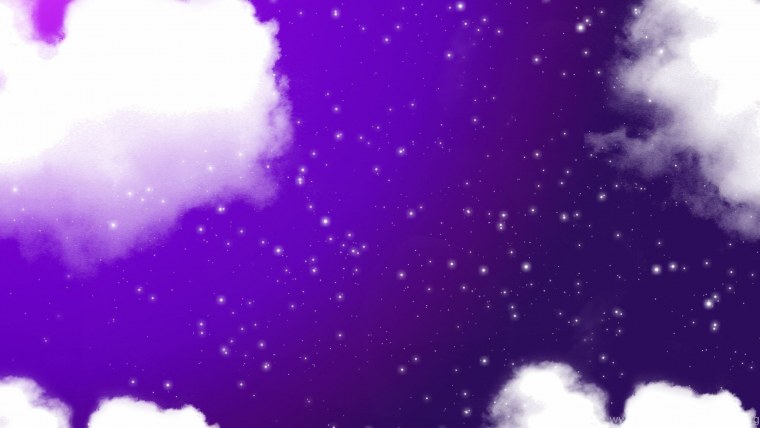 Сине фиолетовые облака