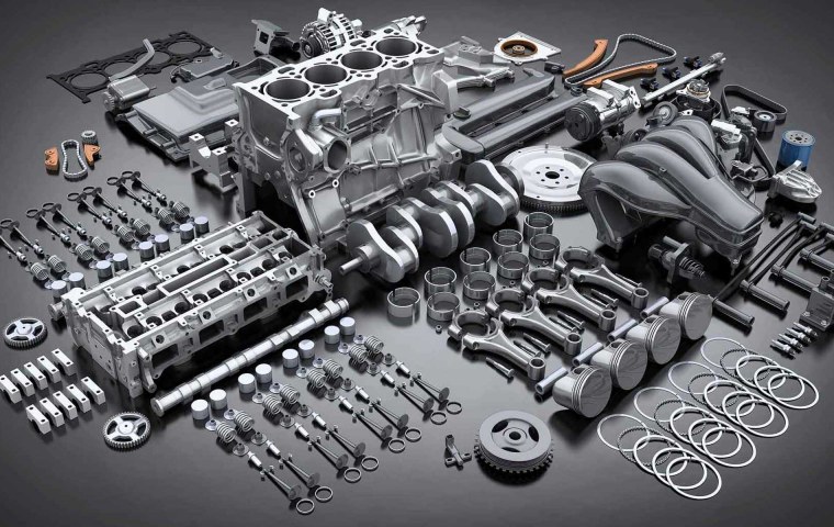 Двигатель в разборе