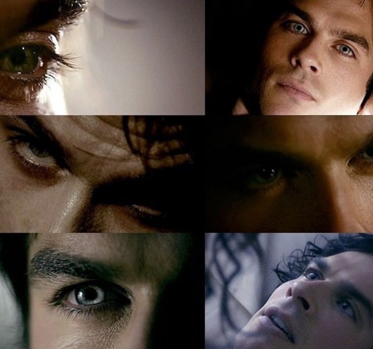 Деймон Сальваторе вампир глаза