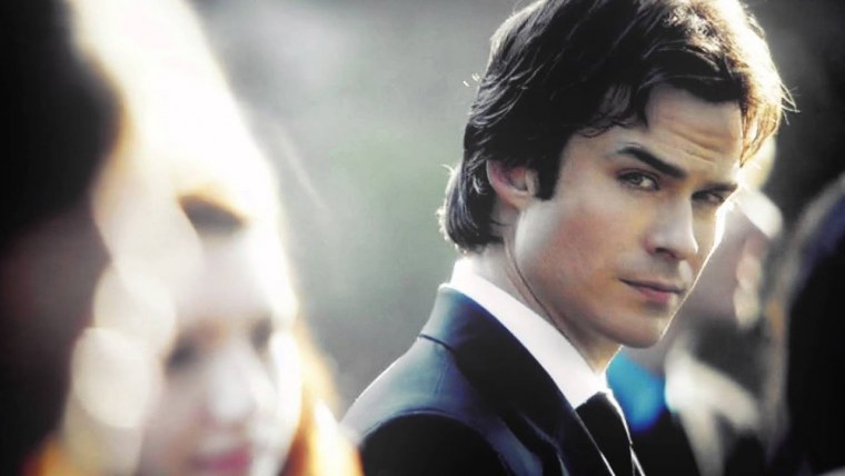 Damon Salvatore Black White