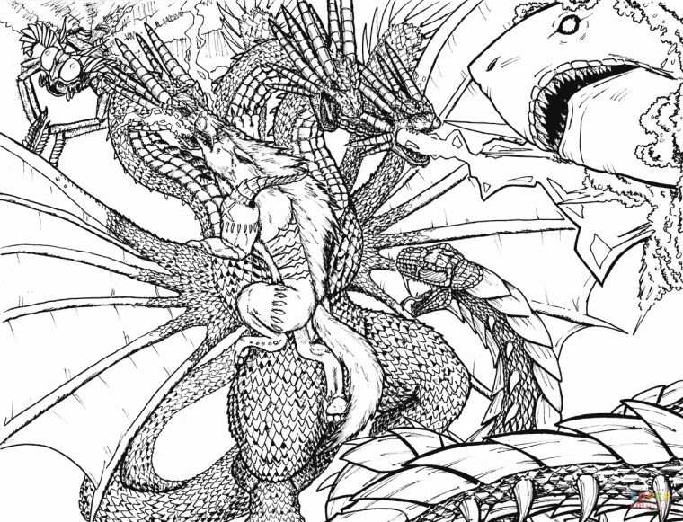 Раскраски монстра кайдью