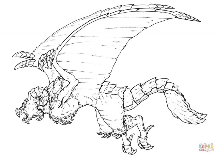 Раскраска монстры из Годзиллы