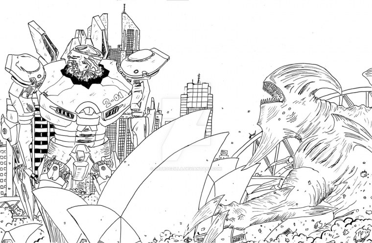 Тихоокеанский рубеж раскраска Страйкер Эврика