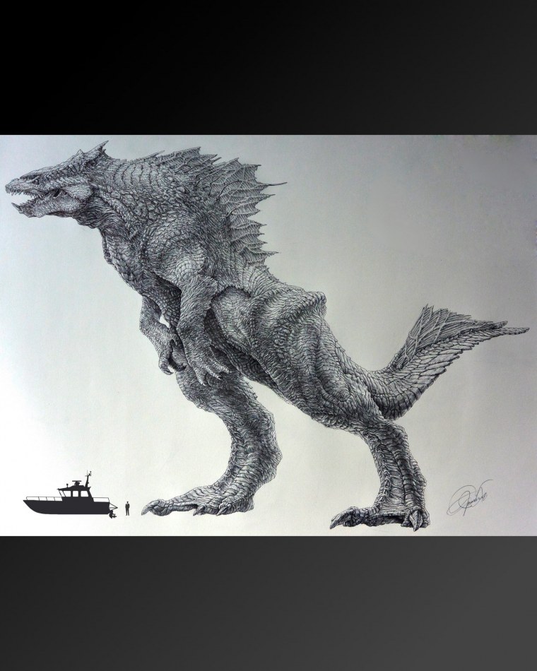 Рисунки монстров кайдзю