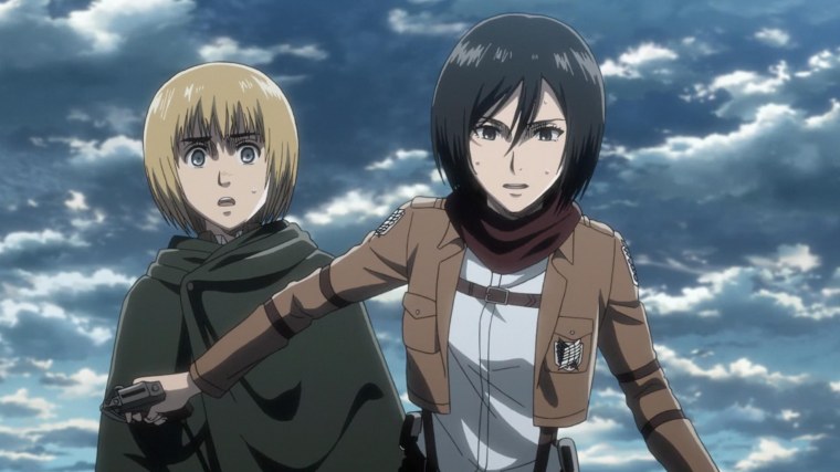 Эрен Микаса и армин в детстве