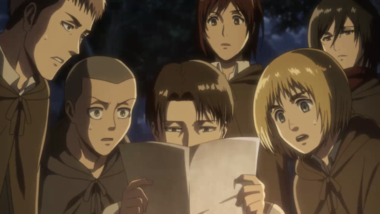 Атака титанов Эрен Микаса и армин