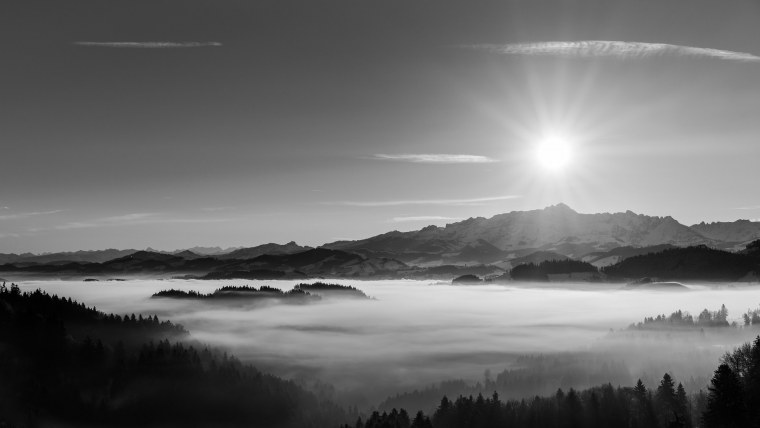 Пейзаж серого цвета