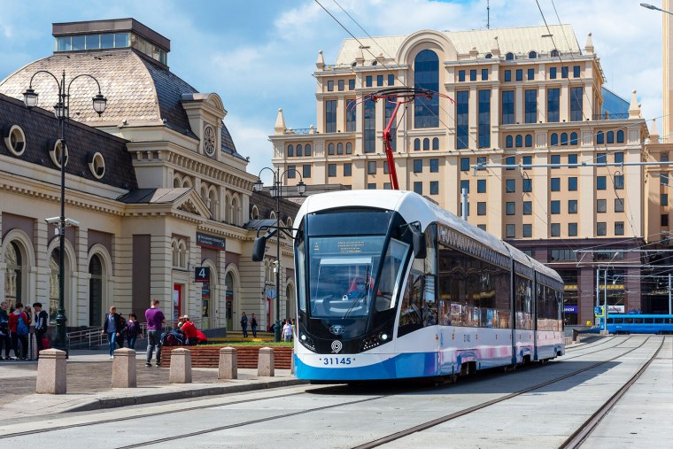 Московский трамвай Аннушка Павелецкий вокзал