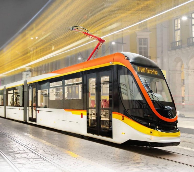 Татра Юг низкопольный трамвай