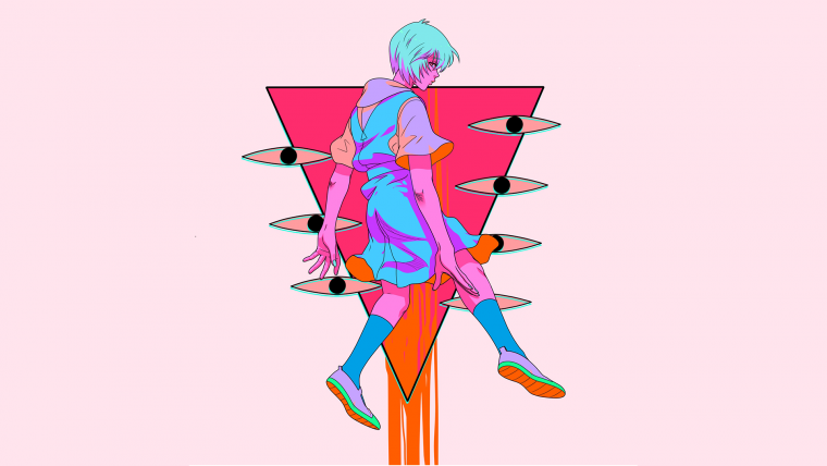 Евангелион обои Рей