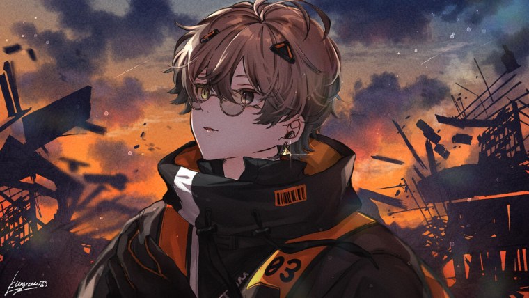 Аниме фон облака