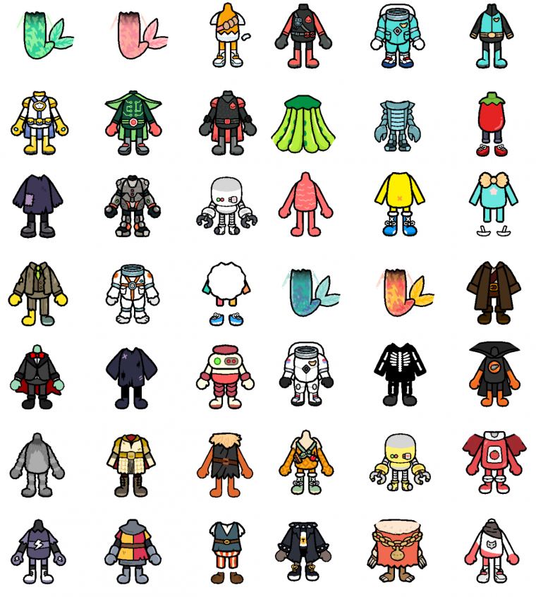 Одежда для персонажа тока Дока