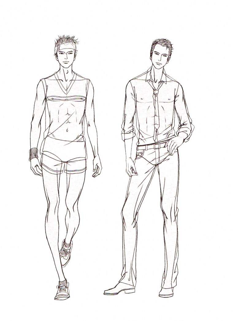 Модель мужчины для рисования