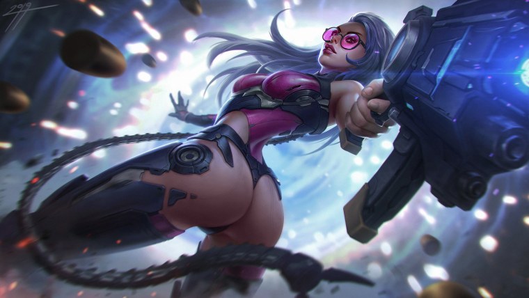 Киберпанк девушки на рабочий стол