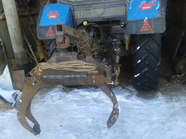 Трелевка леса на МТЗ 82