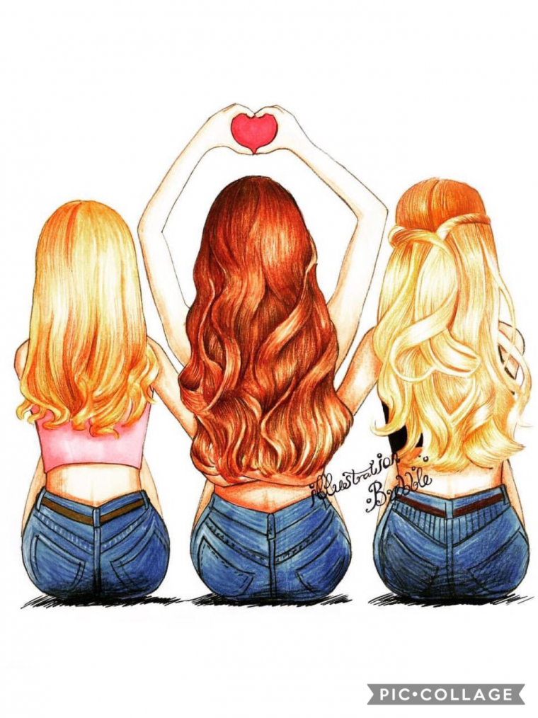 Милые рисунки для подруги