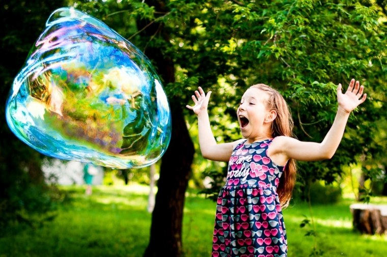 Мыльные пузыри рисунок