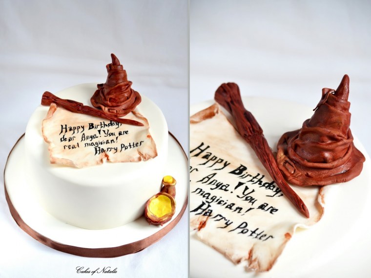 Надпись на торте в стиле Гарри Поттера