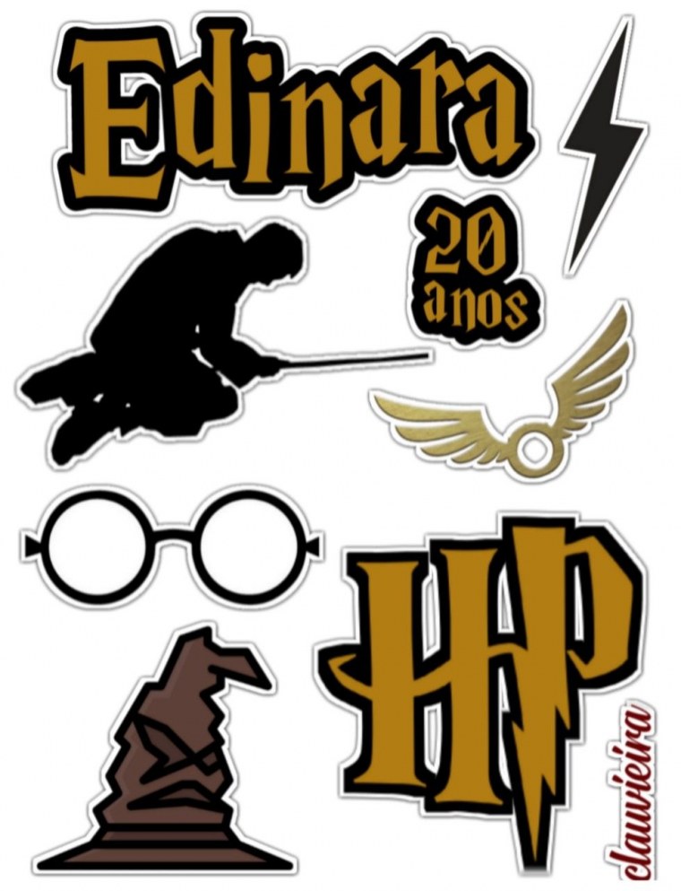 Стикер на торт Гарри Поттер