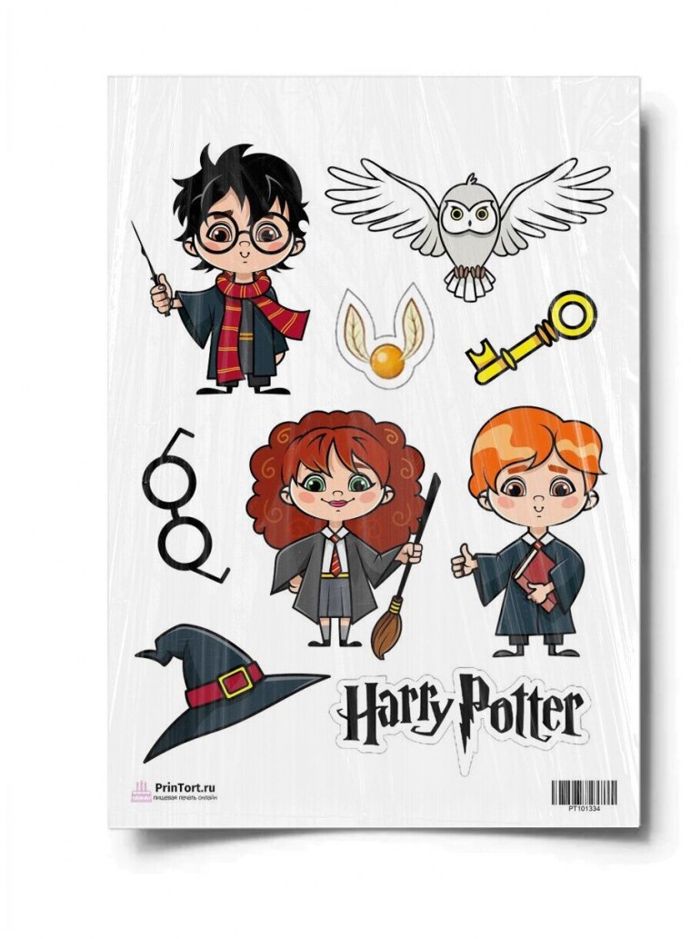 Гарри Поттер на сахарной бумаге