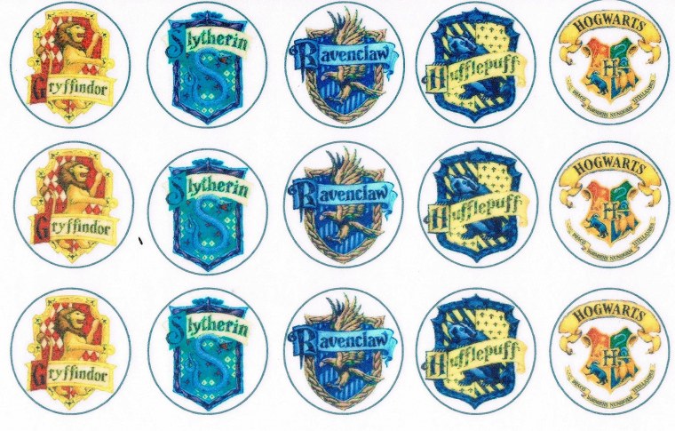 Наклейка на капкейк Хогвартс